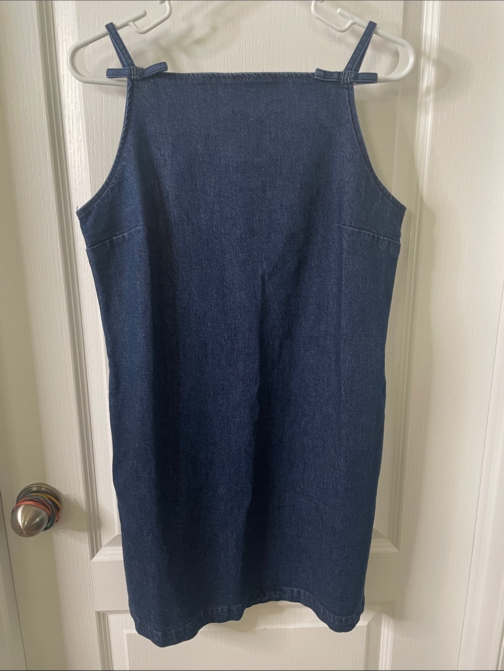 GAP Dark Blue Denim Mini Dress with Slim Straps